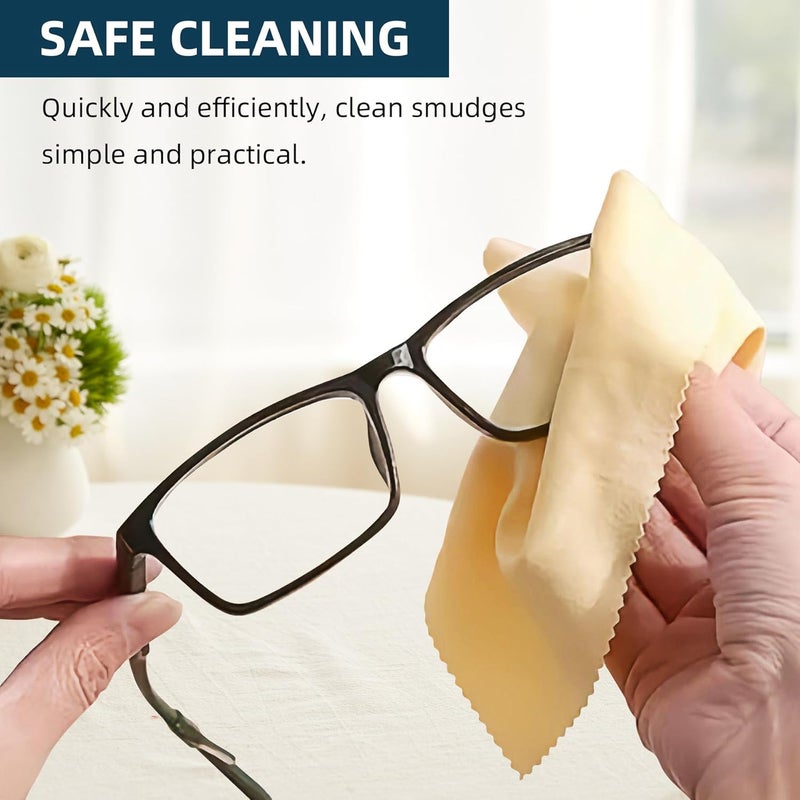 AiMi Assorted Colors Microfiber Cleaning Cloths - 6" x 7" Microfiber Glasses Cloth - Great for Cleaning Eyeglasses, Cell Phones, Screens, Lenses, Glasses and All Delicate Surface (24 Pack Multi-Color) - Image 2